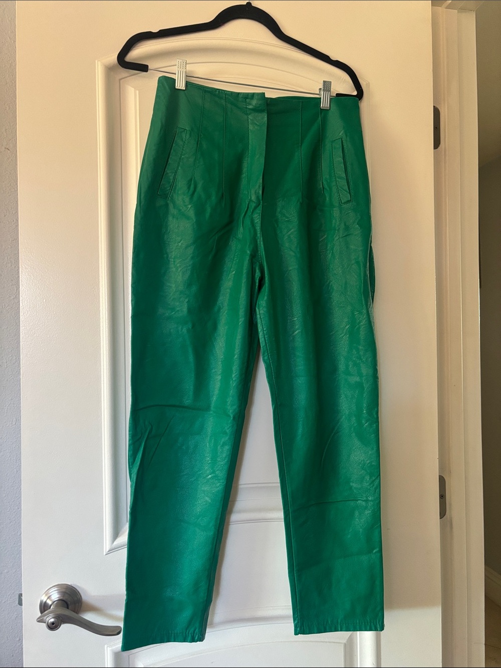 Green Slim Tapered Pants